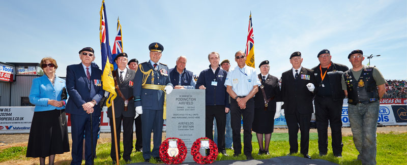 Podington marker unveiling 2013 at the National Drag Racing Championships