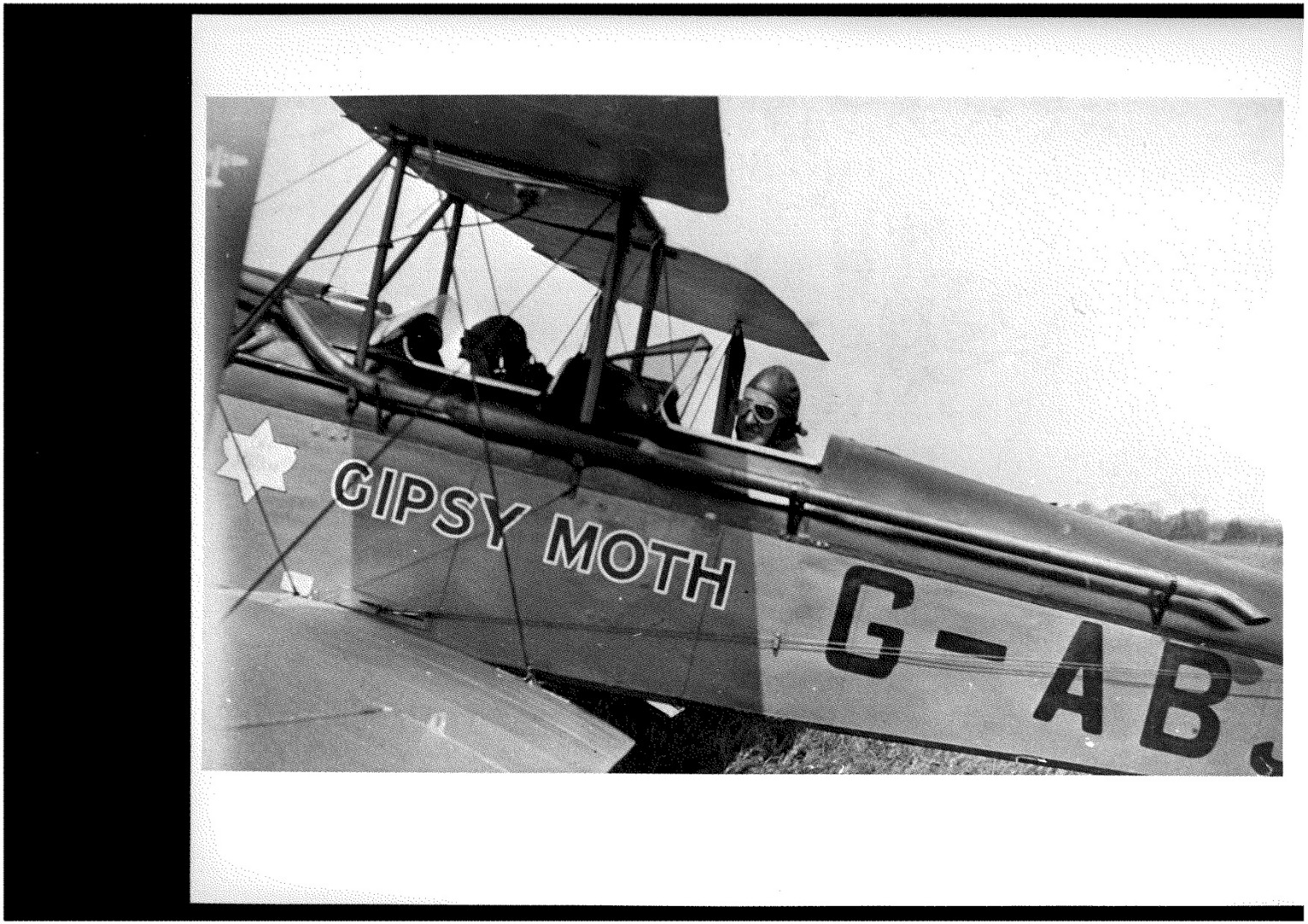 Sir Alan Cobham at the controls of Gypsy Moth. He gave aa aerobatic display at the opening of the airfield 1932.jpg (1)
