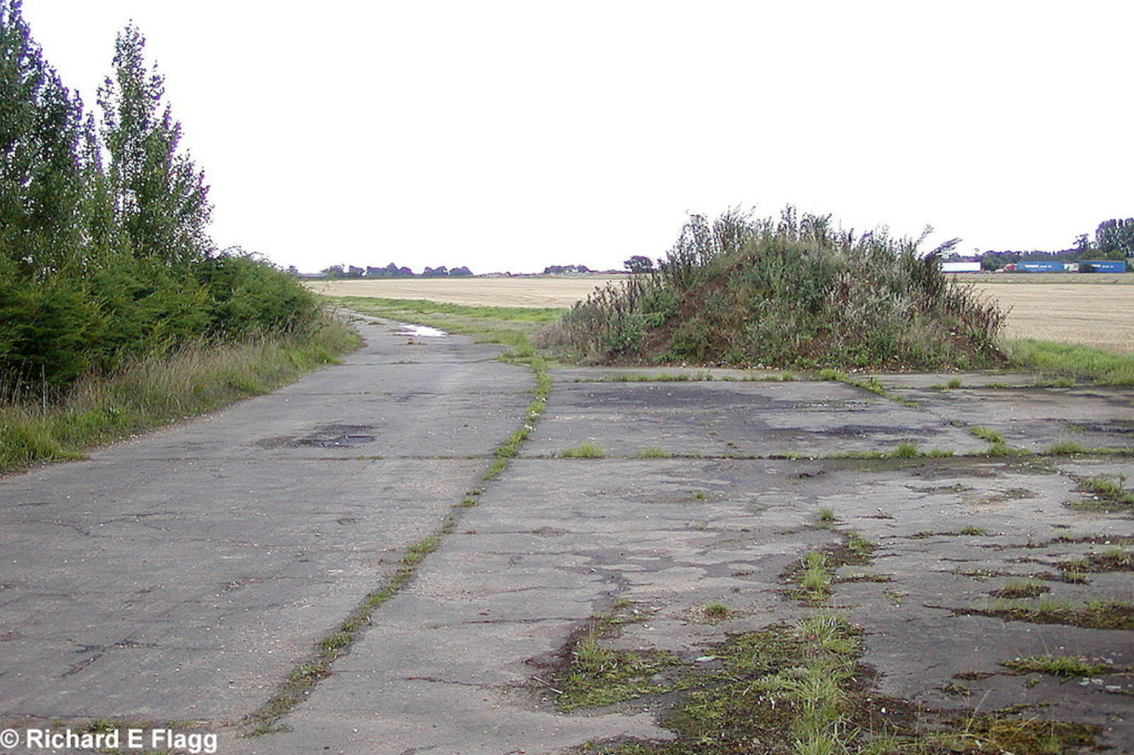002Taxiway at the north of the airfield. Looking north east from Stalland Lane - 13 August 2006.png